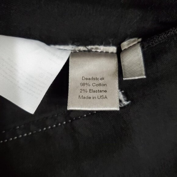 Reformation Roxanna Denim Dress 6 Black Button Down Straps Pockets - Picture 14 of 14